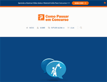 Tablet Screenshot of comopassaremconcurso.com.br